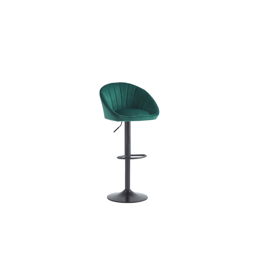 Adjustable Swivel Bar stools with Upholstered Back Armrest