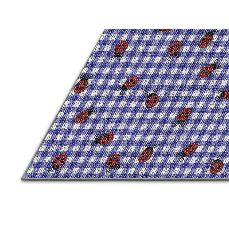 Tapis bleu Harmonsburg, Rectangle 5 pi x 7 pi