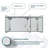 AQUADOM Edge Royale 60" W x 32" H x 5" D Triple Door, LED Medicine Cabinet with Defogger, Electrical Outlets, Dimmer, Adjustable LED 3X Magnifying Mirror