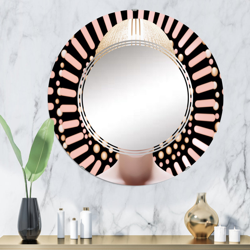 Miroir mural rond Ostende, 32 po x 32 po
