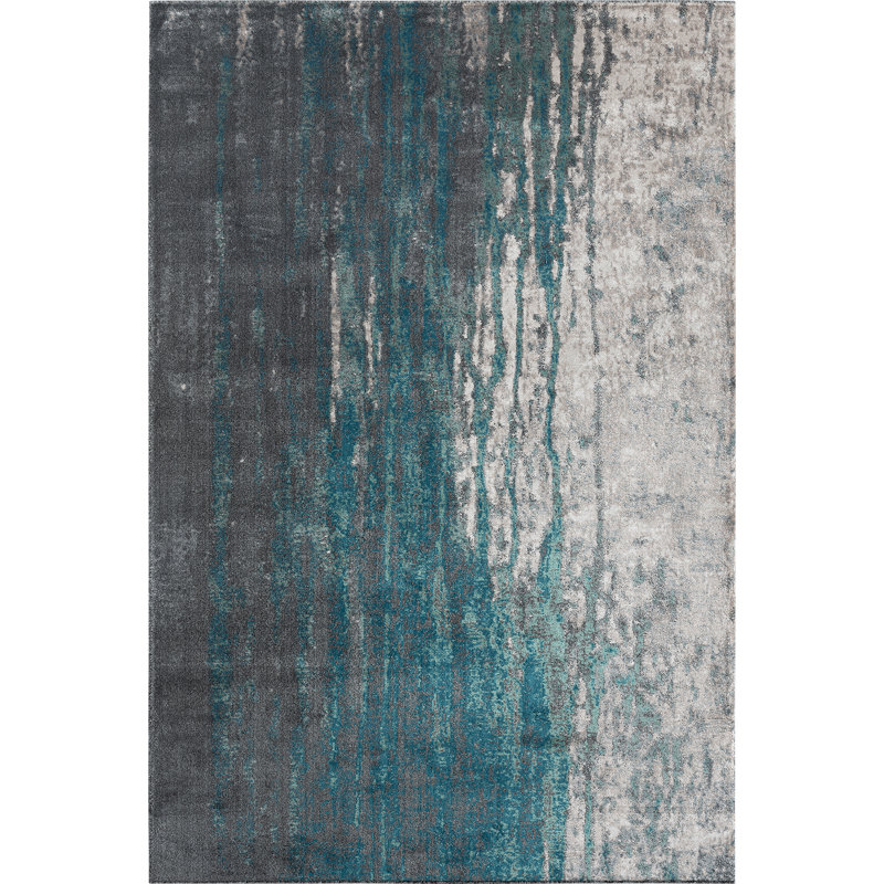 Tapis sarcelle, Rectangle 5 pi 2 po x 7 pi 5 po