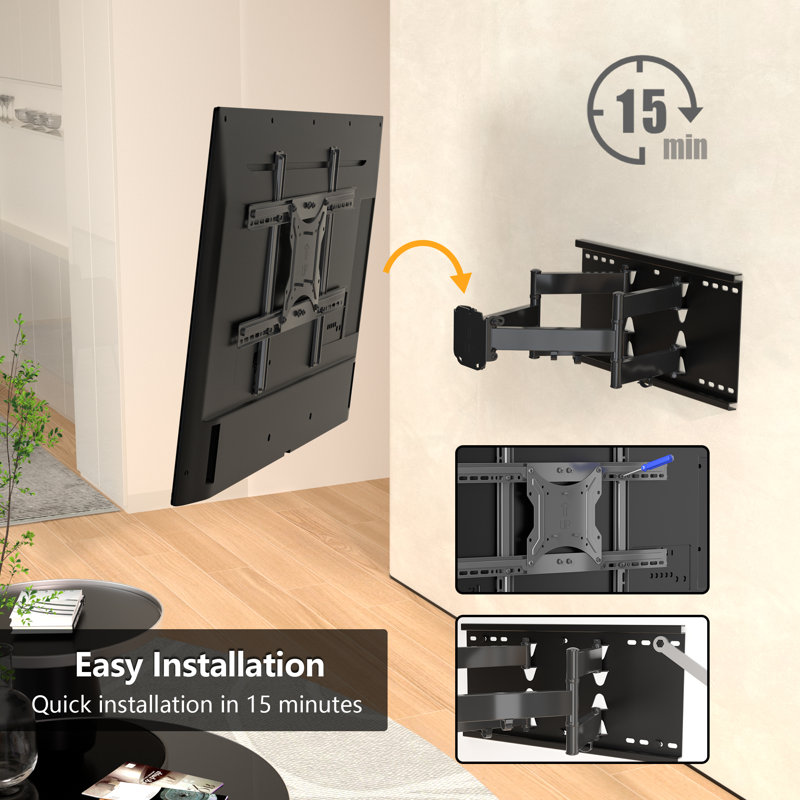 Tilt Swivel Universal Wall Mount for 37”-80” LCD LED Plasma TV