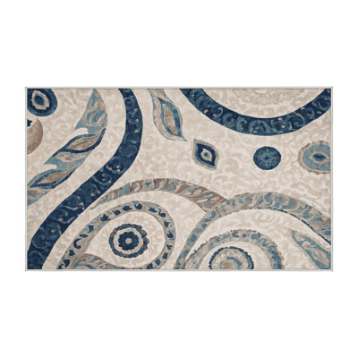 Machine Washable Beige Area Rug