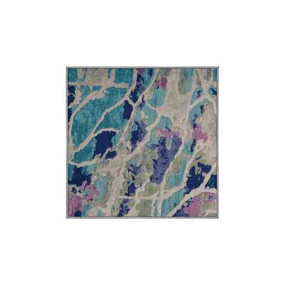 Machine Washable Gray Area Rug
