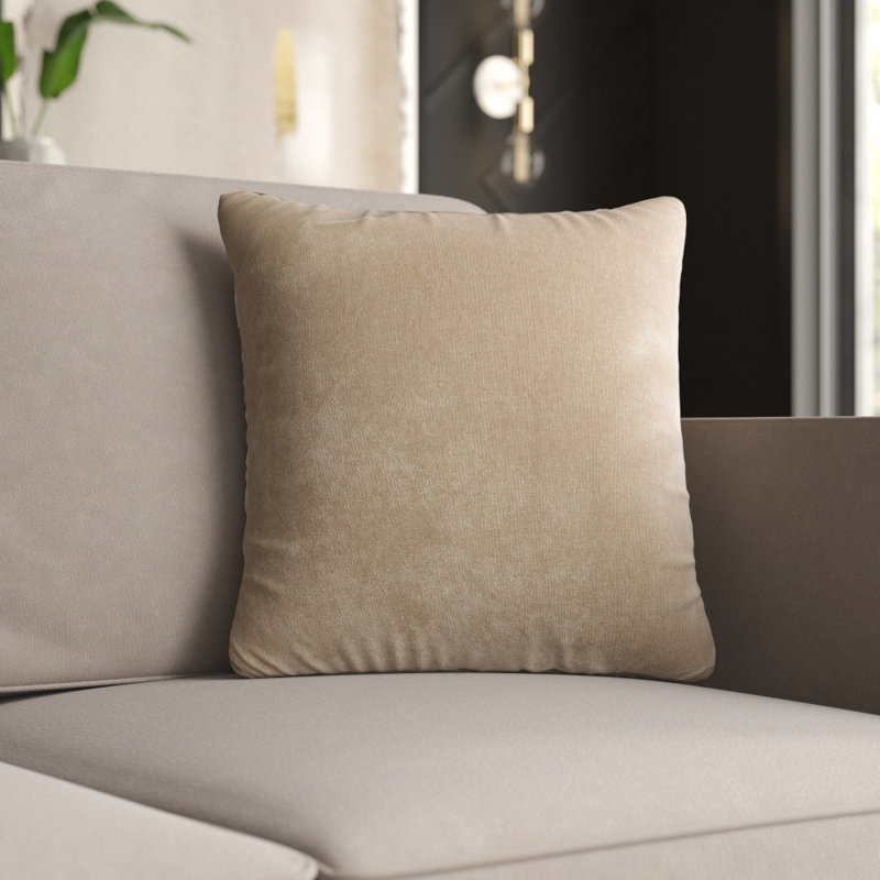 Wein Throw Pillow Cover & Insert, Coffee Bean, Rectangle 12"H x 21"W, Feather