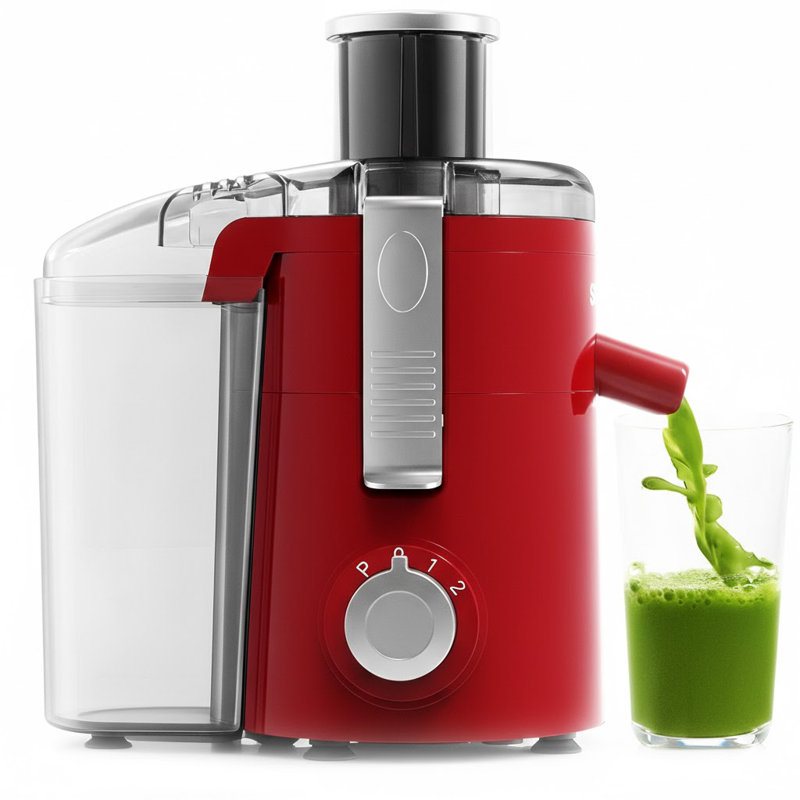 Sifene Juicer, Compact, High-speed, 2.5" Chute, Easy Use/Clean, BPA-free, Red
