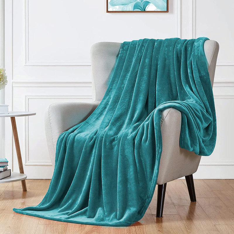 Walterhill Throw Blanket, W150 x 200cm, Turquoise
