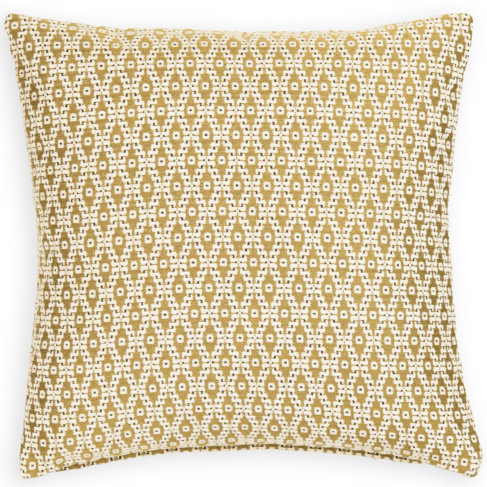 Ivy Throw Pillow, Amber, Polyfill, 22" x 22"