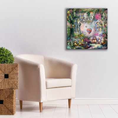 «Epic Graffiti» «Home» par Nicky Boehme, art mural sur toile, 26 po x 26 po