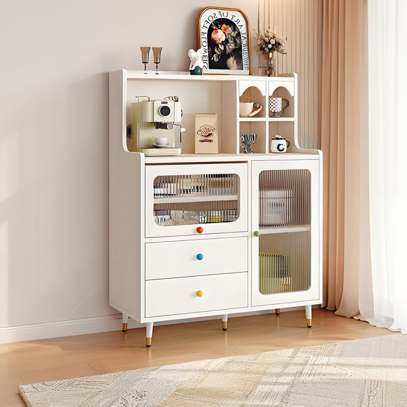 Buffet 39,37 "minimaliste, vitrine pour le salon, armoire à thé et rangement polyvalente à côté du canapé et de la cuisine