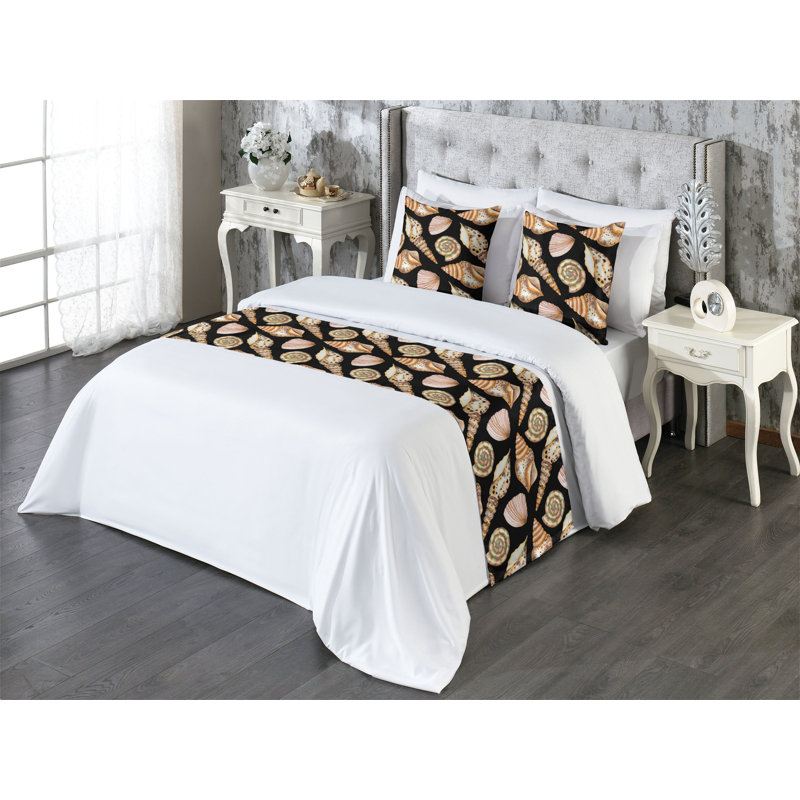 Ensemble de chemin de lit Ambesonne Coastal, Grand lit