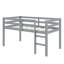 Lit mezzanine simple surélevé avec échelle-2028300180
