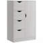 Armoire de rangement autoportante, armoire de plancher avec 4 tiroirs et porte-340431122