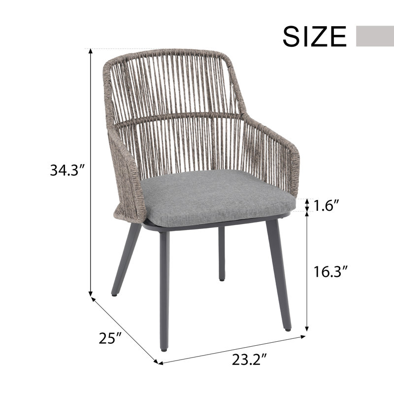 Fauteuils de salle à manger avec coussins, Gris foncé / noir