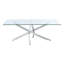 120Cm Wide Clear Glass Top Coffee Table