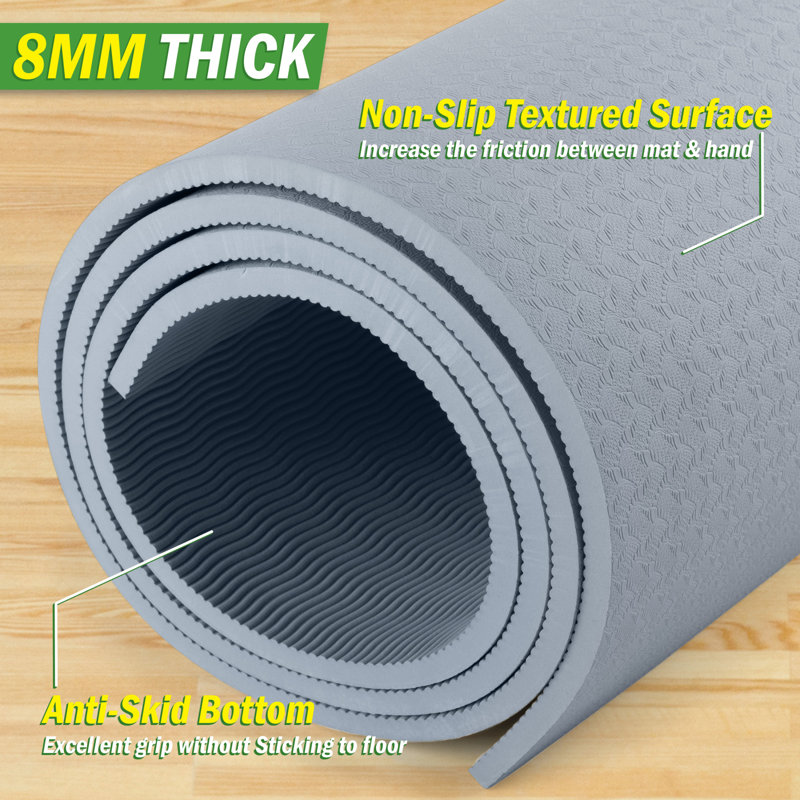 wakeman Yoga Mat, Blue