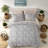 -Piece King Bedding Sets, Polyester Microfiber, Modern Gray Comforter Set