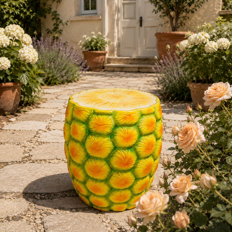 Tabouret de jardin en résine 14 po