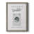 Toile avec cadre gris