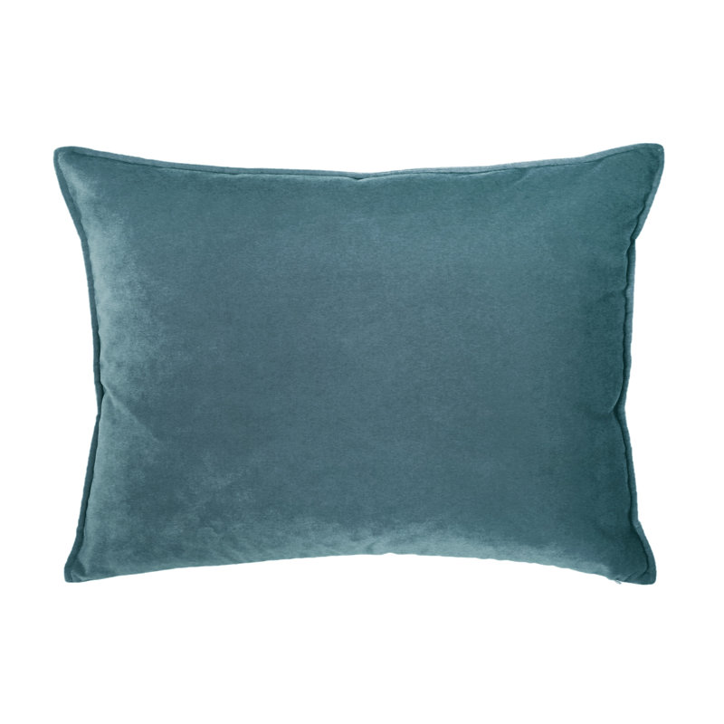 Franklin Washable Velvet Square Pillow Cover & Insert , Pavo, 26"H x 35"W