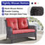 Causeuse d'extérieur avec coussins de 52,77 po de largeur Bonia-2055644459-2074393966