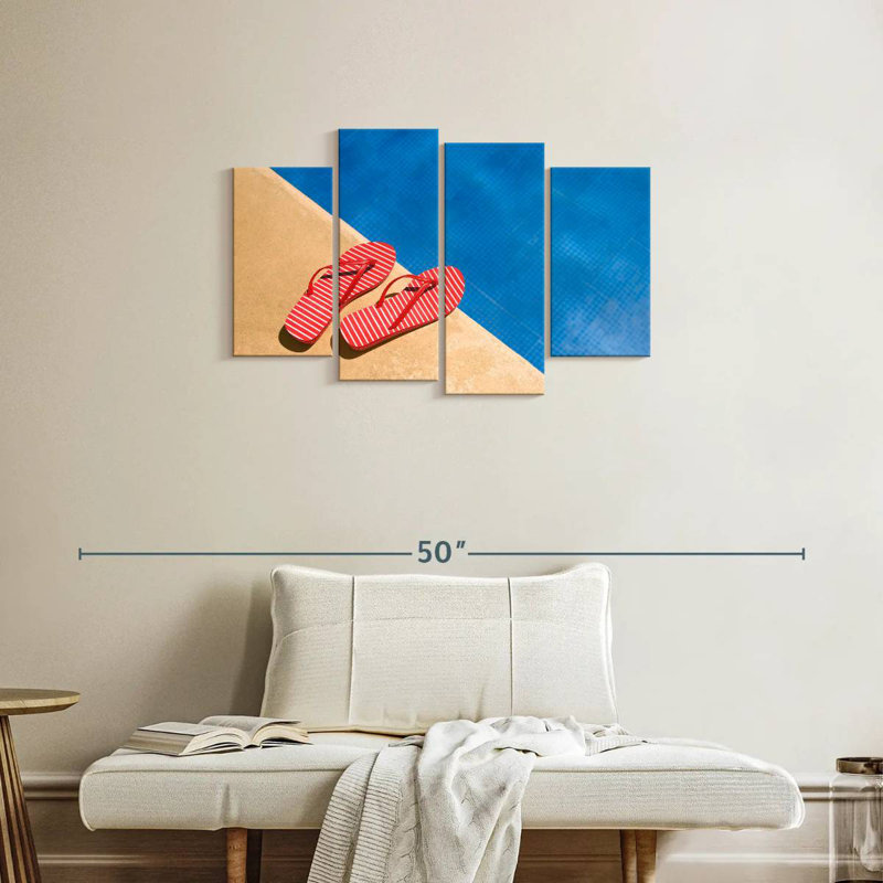 Alvord Poolside Flip Flops, 22" H x 36" W