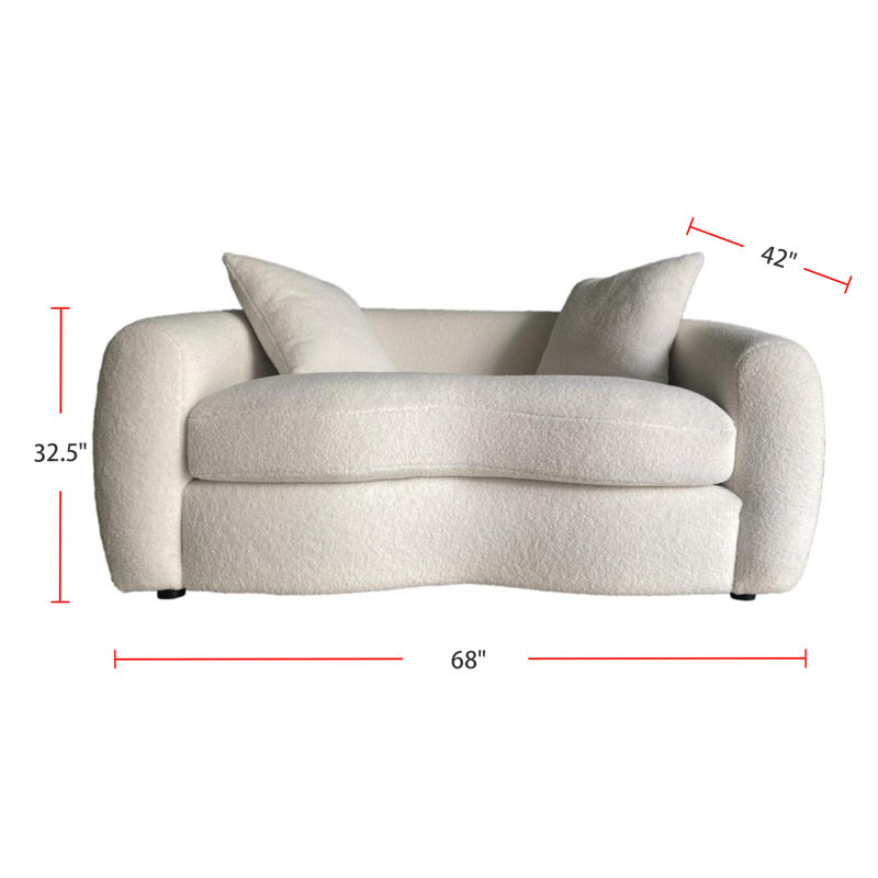 Tiarna Upholstered 68 " Fabric Loveseat