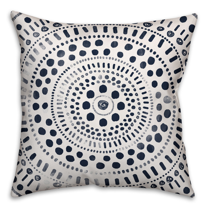 Housse de coussin carrée, 16 po x 1 po, Polyester/ Bourre en polyester