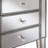 Wiscasset Mirrored Glass Top 3 - Drawer End Table-65170900
