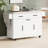Mobile Kitchen Island With Storage, Drop Leaf, 9 Trash Can Space, Removable Shelves, White Theme Modern Towel Rack, Adjustable Cabinet Shelf --1767976574