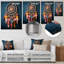 Rose et bleu amérindien Dreamcatcher - art mural en métal Dream Catcher-673843156