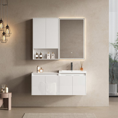 Meuble-lavabo 48 po avec lavabo en résine