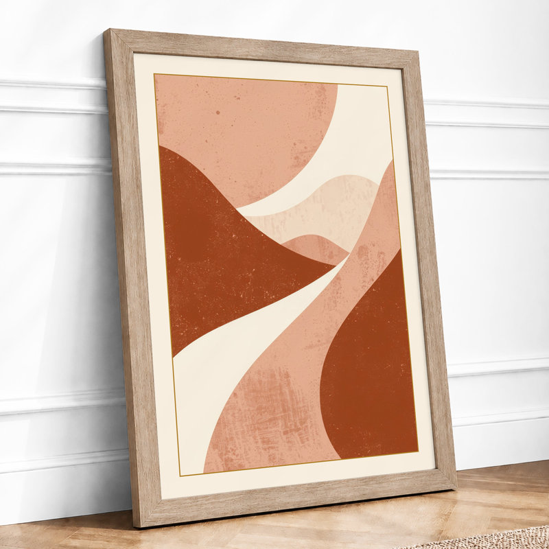 Earth Forms Abstract - Print, A2 - 59.4 x 42.0 cm, Oak