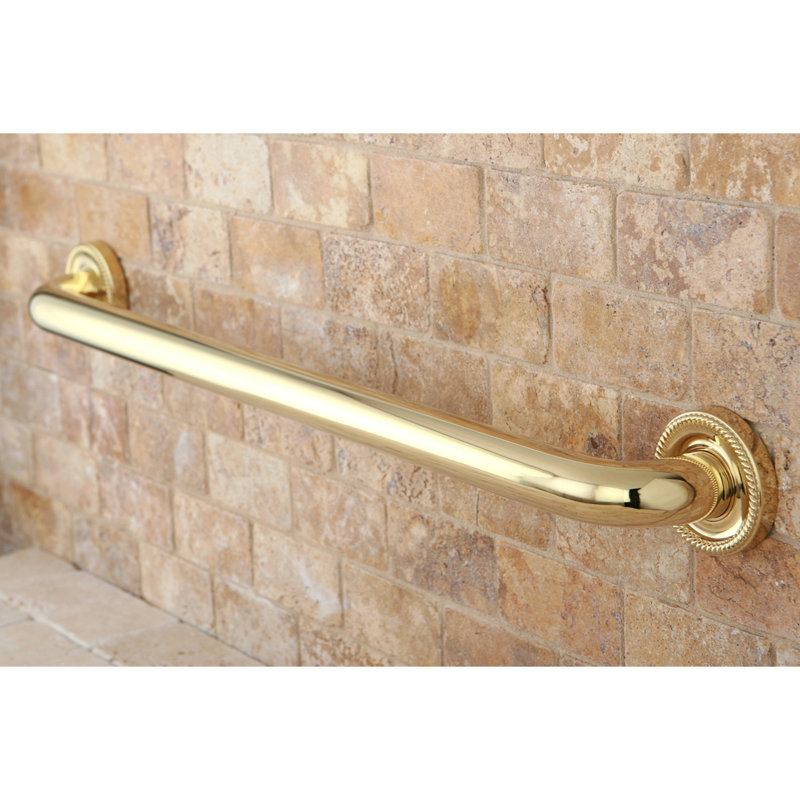 Barre d'appui de 1-1 / 4 po Kingston Brass Camelon, l 24 po, Laiton poli