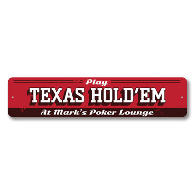 Panneau en aluminium Texas Hold Em
