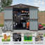 Remise de rangement en métal-126590478