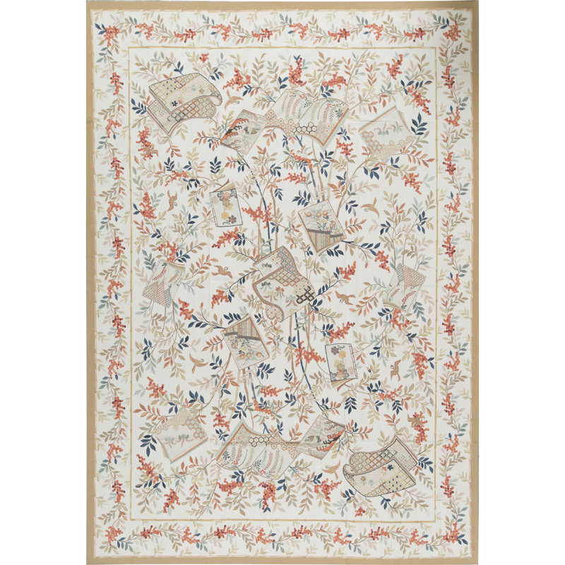Aubusson Renaissance Wool Oriental Area Rug