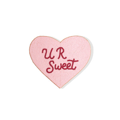 U R Sweet Beaded Heart Placemat