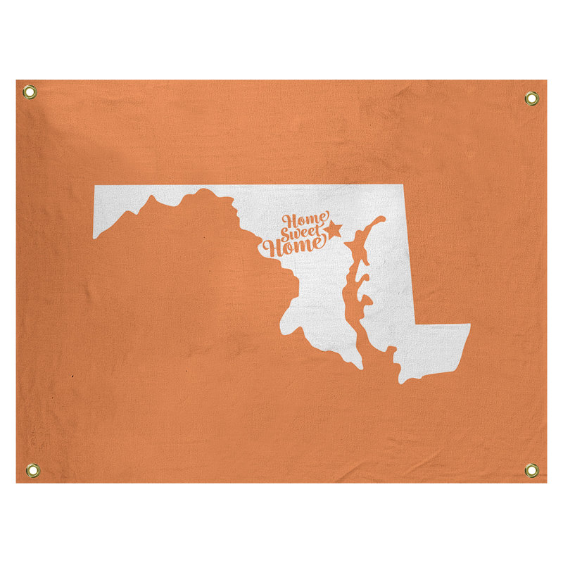 Tapisserie murale baltimore doux pour la maison, H 26 po x l 36 po, Orange