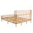 Soltera Coastal Boho PE Wicker Bed With Wing Back Headboard And Metal Frame Support-115153097