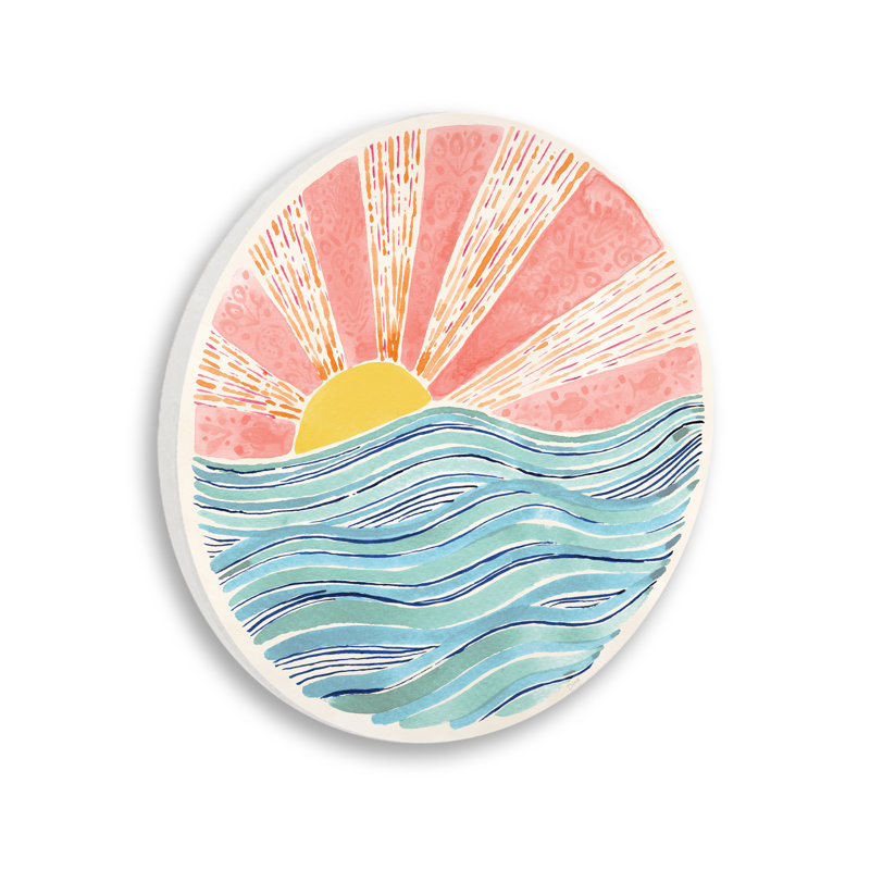 Plaque murale Fine In The Sunshine, design par Dina June