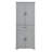 Bathroom Storage Cabinet With Doors And Drawer, Multiple Storage Space, Adjustable Shelf, Grey-415059831