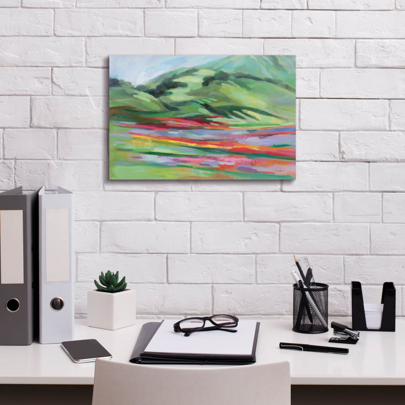  «Emerald Mountain» par Silvia Vassileva, art mural sur toile, 18 po x 12 po
