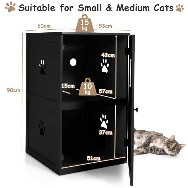 Weslaco 90 cm H Cat Perch, Black