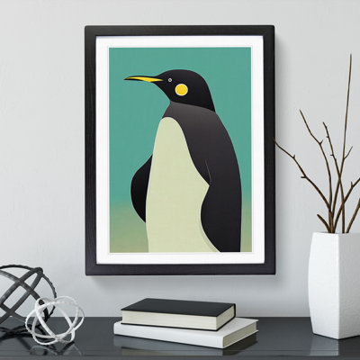 Profile Of A Penguin No.2 - Wrapped Canvas Print