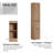 Avonmere 59"H Wall-Mounted Bathroom Cabinet