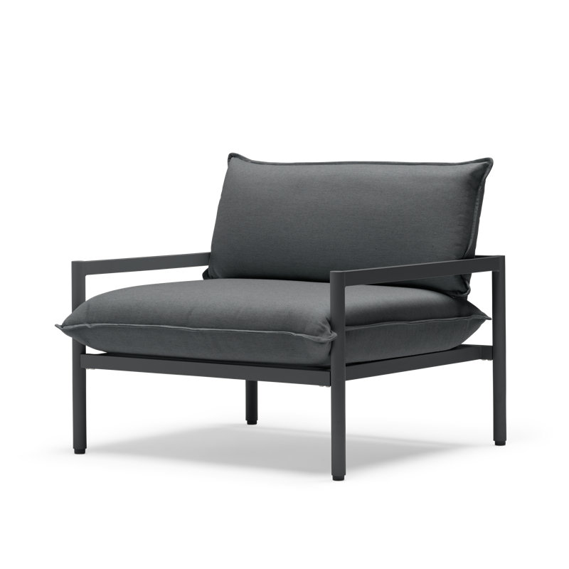 Terra Outdoor Lounge Chair, Charcoal