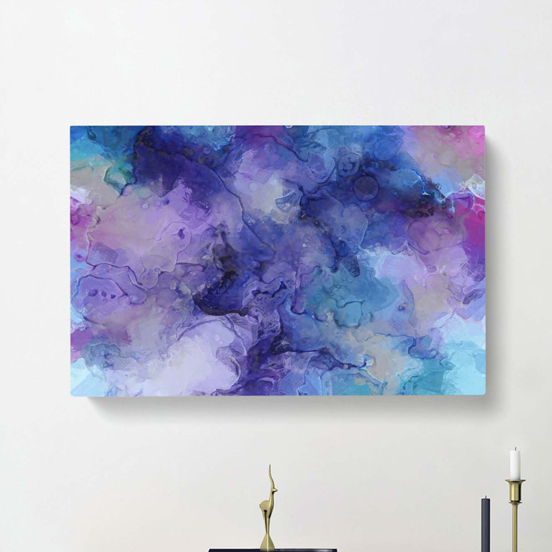 Midnight Joy In Abstract - Wrapped Canvas, 60cm H x 91cm W x 3cm D