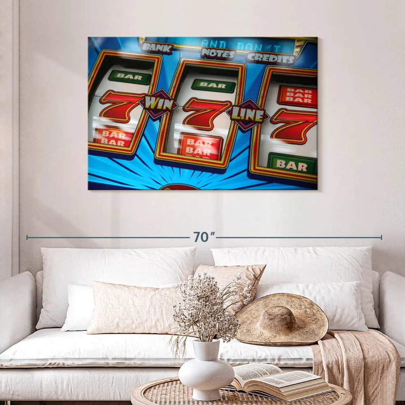 Winning Slot Machine, 30" H x 45" W