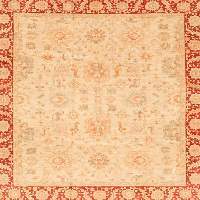 Tapis abstrait moderne 3982, Carré 3 pi